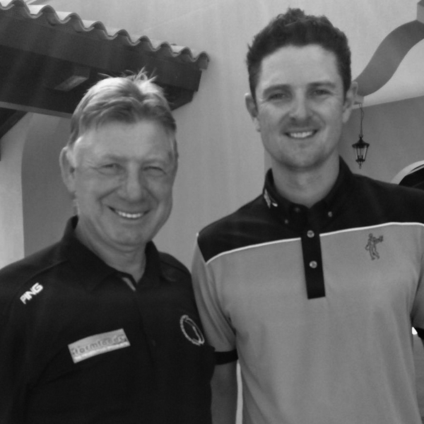 Justin Rose  with David Edwards